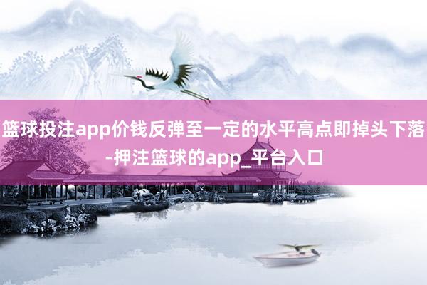 篮球投注app价钱反弹至一定的水平高点即掉头下落-押注篮球的app_平台入口