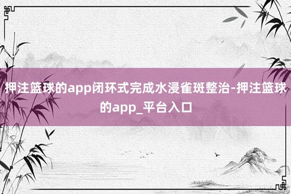 押注篮球的app闭环式完成水浸雀斑整治-押注篮球的app_平台入口