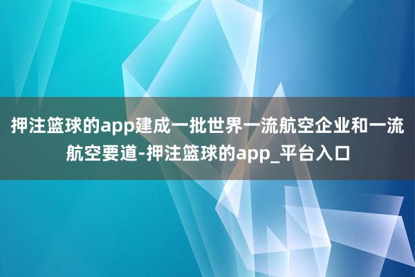 押注篮球的app建成一批世界一流航空企业和一流航空要道-押注篮球的app_平台入口