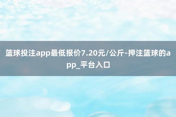 篮球投注app最低报价7.20元/公斤-押注篮球的app_平台入口