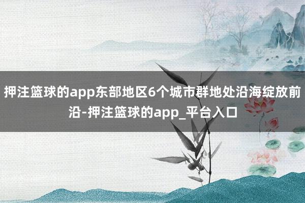 押注篮球的app东部地区6个城市群地处沿海绽放前沿-押注篮球的app_平台入口