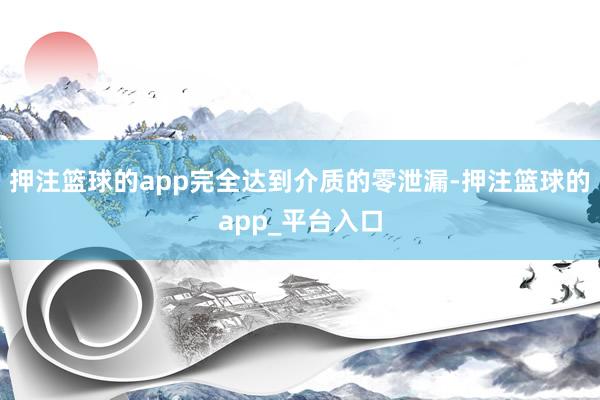 押注篮球的app完全达到介质的零泄漏-押注篮球的app_平台入口