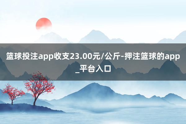 篮球投注app收支23.00元/公斤-押注篮球的app_平台入口